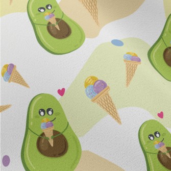 Cute Avocado Eating Cone Chiffon