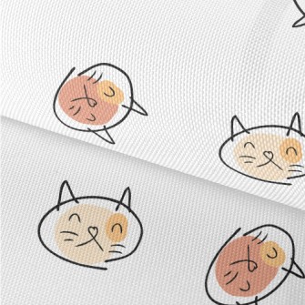 Colorful Graffiti Cat Waterproof Oxford