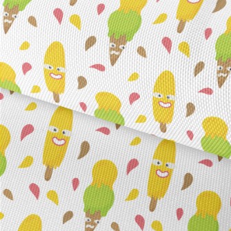 Funny Face Ice Cream Waterproof Oxford