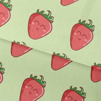 Smiling Cartoon Strawberry Waterproof Oxford