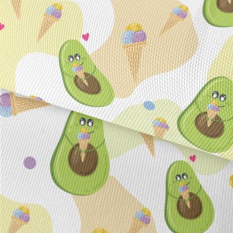 Cute Avocado Eating Cone Waterproof Oxford