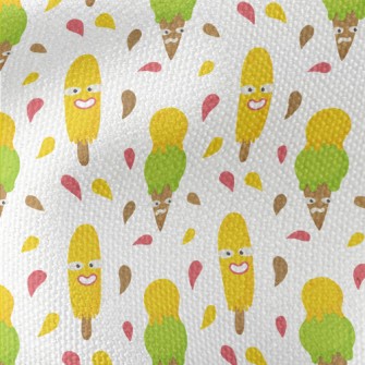 Funny Face Ice Cream Waterproof Canvas