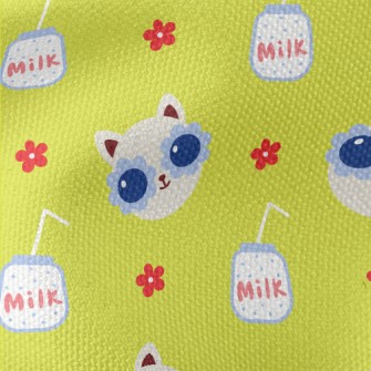 Cat With Flower Glasses Waterproof Canvas