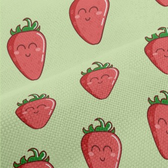 Smiling Cartoon Strawberry Performance Linen