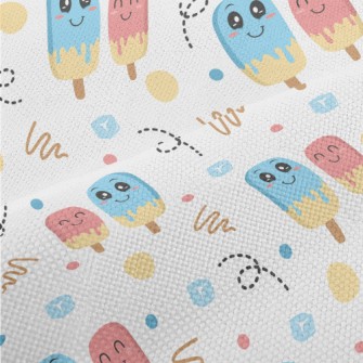 Happy Blue Pink Popsicle Performance Linen