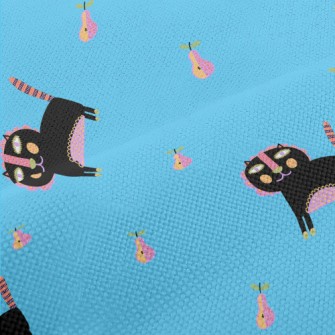 Ethnic Style Black Cat Performance Linen
