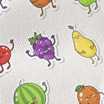 Happy Fruit Stickers Standard Corduroy