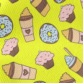 Doodle Milkshake And Donut Standard Corduroy