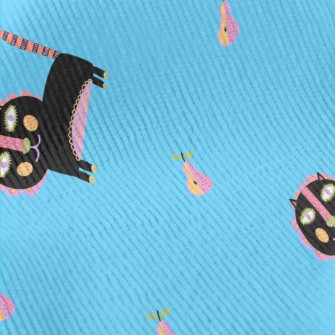 Ethnic Style Black Cat Standard Corduroy