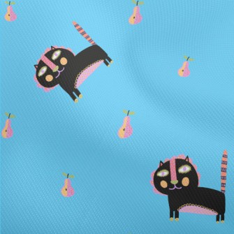 Ethnic Style Black Cat Dobby
