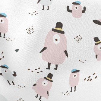 Cute Gentleman Little Monster Stretch Ponte