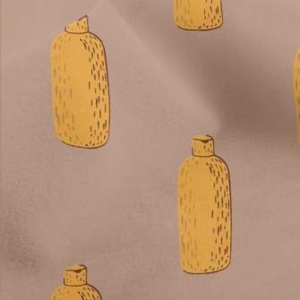Hand Drawn Cosmetic Bottles Micro Fleece