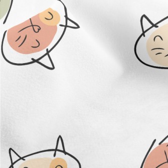 Colorful Graffiti Cat Micro Fleece