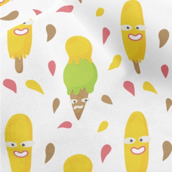 Funny Face Ice Cream Micro Fleece