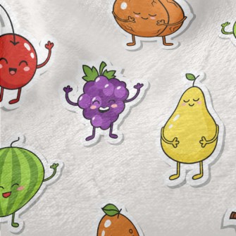 Happy Fruit Stickers Minky
