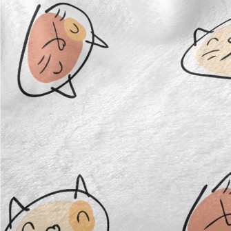 Colorful Graffiti Cat Minky