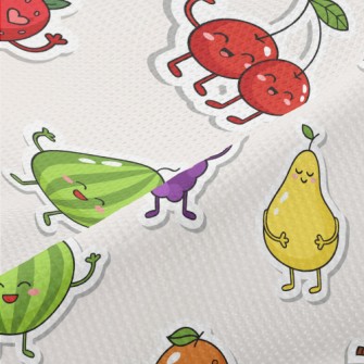 Happy Fruit Stickers Piqué