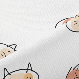 Colorful Graffiti Cat Piqué