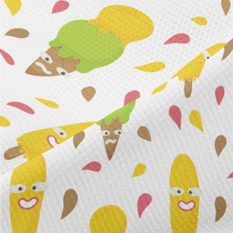 Funny Face Ice Cream Piqué