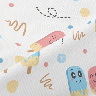 Happy Blue Pink Popsicle Piqué