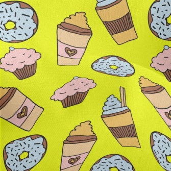 Doodle Milkshake And Donut Lightweight Performance Linen