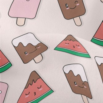 Kawaii Ice Cream Lightweight Performance Linen