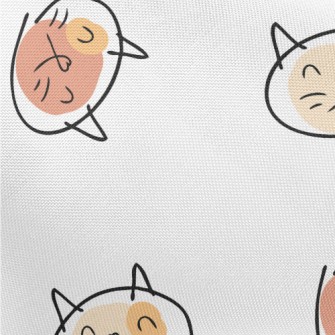 Colorful Graffiti Cat Pongee