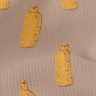 Hand Drawn Cosmetic Bottles Stretch Jersey