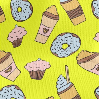 Doodle Milkshake And Donut Stretch Jersey