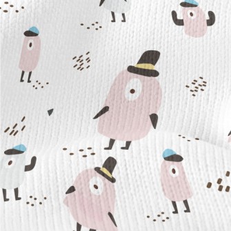 Cute Gentleman Little Monster Stretch Jersey