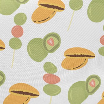 Cartoon Japanese Dessert Midweight Cotton Poplin
