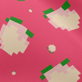 Cartoon Pixel Peach Chiffon
