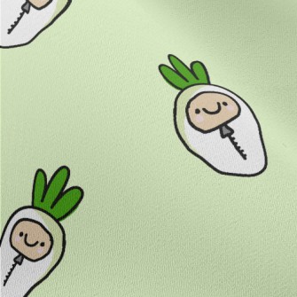 Cute White Radish Sleeping Bag Chiffon