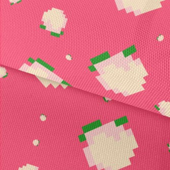 Cartoon Pixel Peach Waterproof Oxford