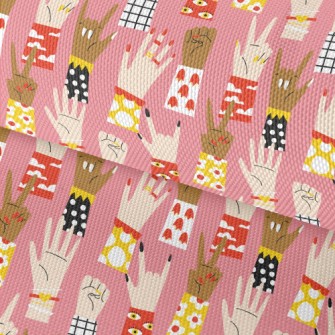 Various Hand Gesture Patterns Waterproof Oxford