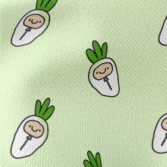 Cute White Radish Sleeping Bag Waterproof Canvas