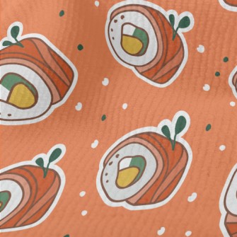 Sticker Of A Cartoon Sushi Rol Terry