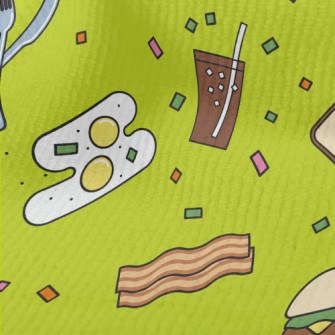 Cartoon American Breakfast Terry