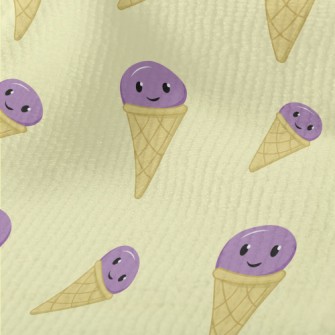 Purple Ice Cream Cone Terry