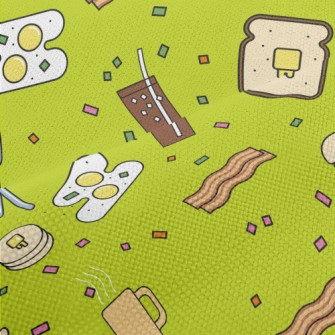 Cartoon American Breakfast Performance Linen