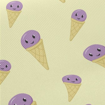 Purple Ice Cream Cone Twill