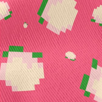 Cartoon Pixel Peach Standard Corduroy