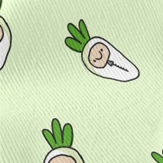 Cute White Radish Sleeping Bag Standard Corduroy