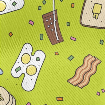 Cartoon American Breakfast Standard Corduroy