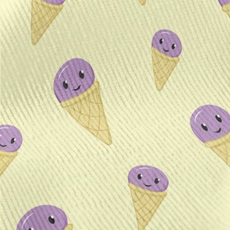 Purple Ice Cream Cone Standard Corduroy