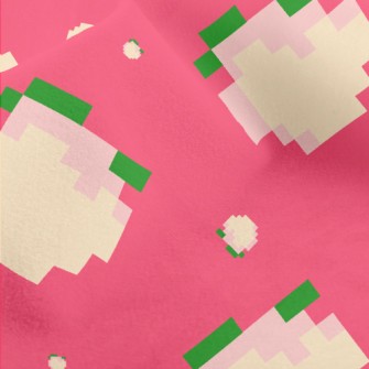 Cartoon Pixel Peach Micro Fleece