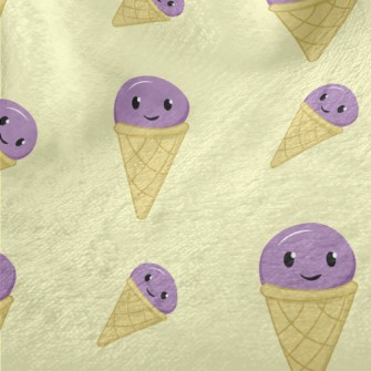 Purple Ice Cream Cone Minky