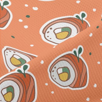 Sticker Of A Cartoon Sushi Rol Piqué