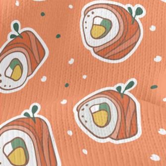 Sticker Of A Cartoon Sushi Rol Stretch Jersey