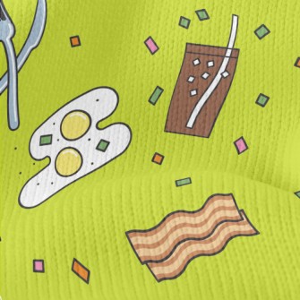 Cartoon American Breakfast Stretch Jersey